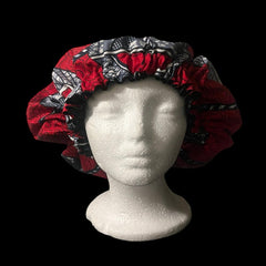 Red Acorn Adjustable Ankara Bonnet