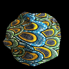 Vibrant Peacock Ankara Bonnet2